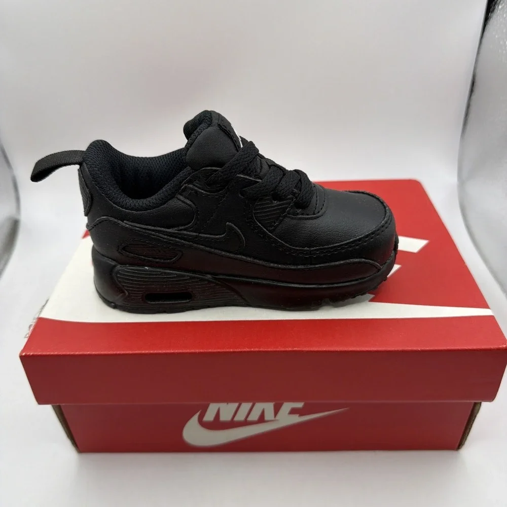 Nike Air Max 90 Easy On Toddler Size 6c Black Athletic Walking Shoes